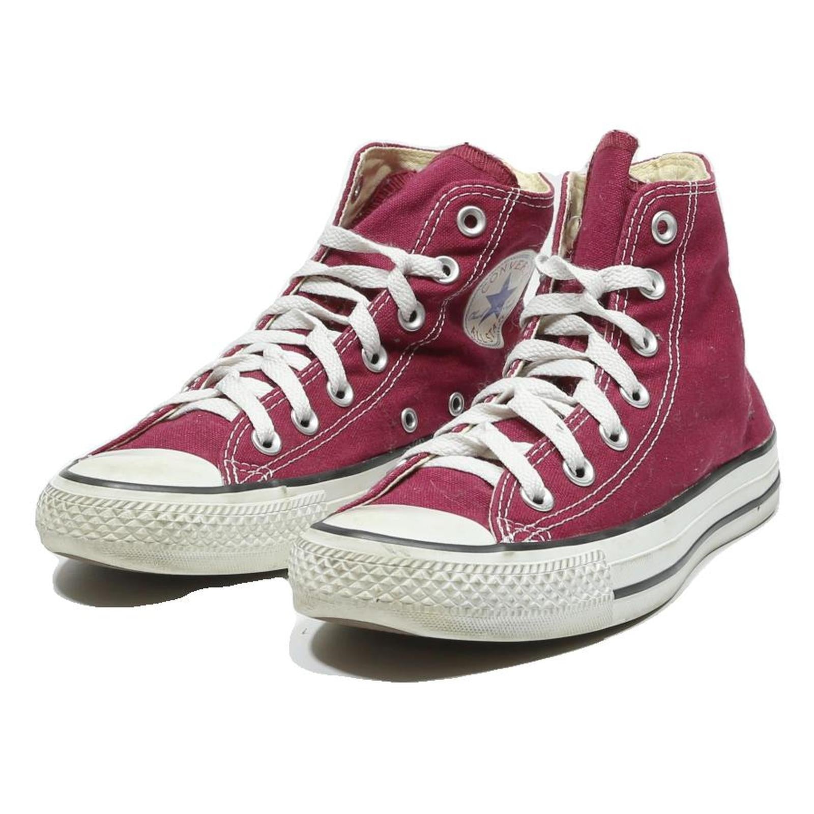 CONVERSE Chuck Taylor All Star Womens High Top Trainers Burgundy Canvas UK 4.5