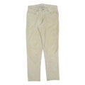 CALVIN KLEIN Mens Cotton Blend Beige Slim Straight Trousers W31 L32 Casual Wear