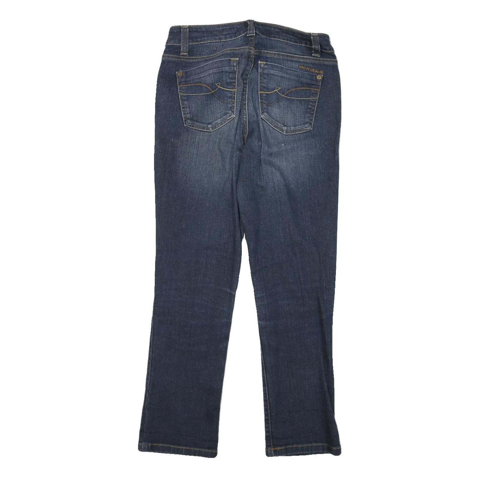 DKNY Womens Jeans Blue Regular Straight Denim Medium W28 L26 Classic Cotton