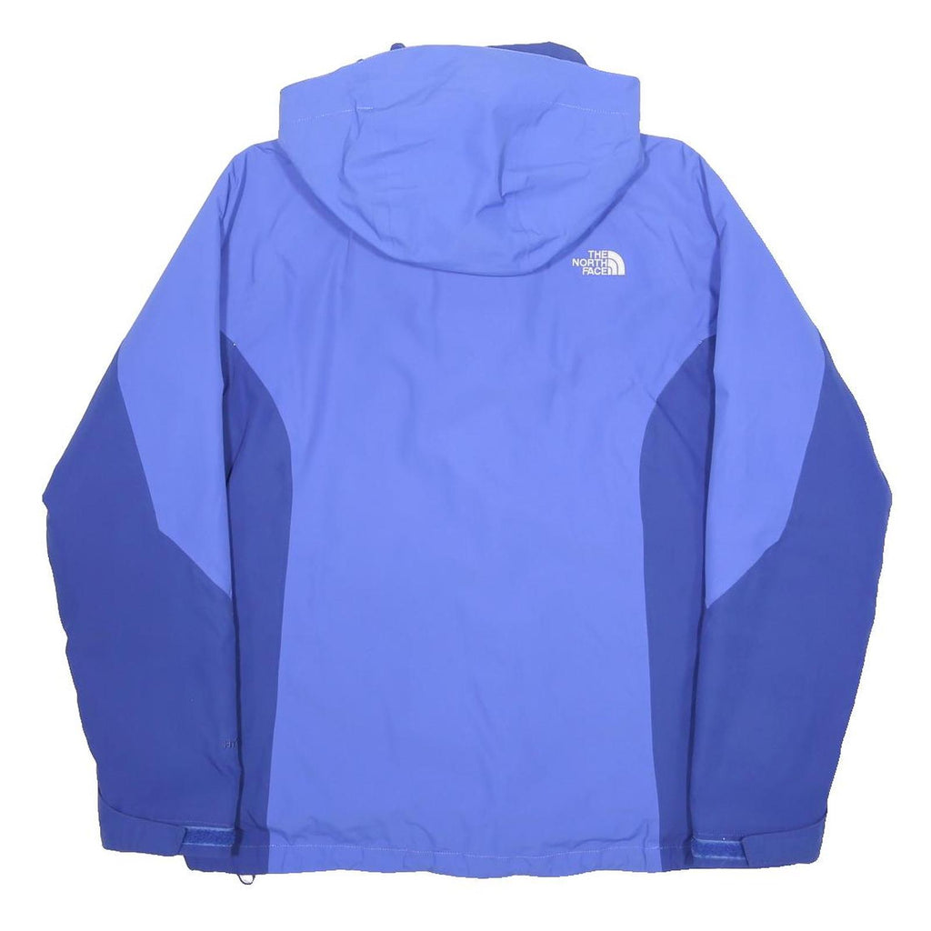 THE NORTH FACE Fleece Lined Womens Blue & Navy Hooded Jacket M Polyester Zip