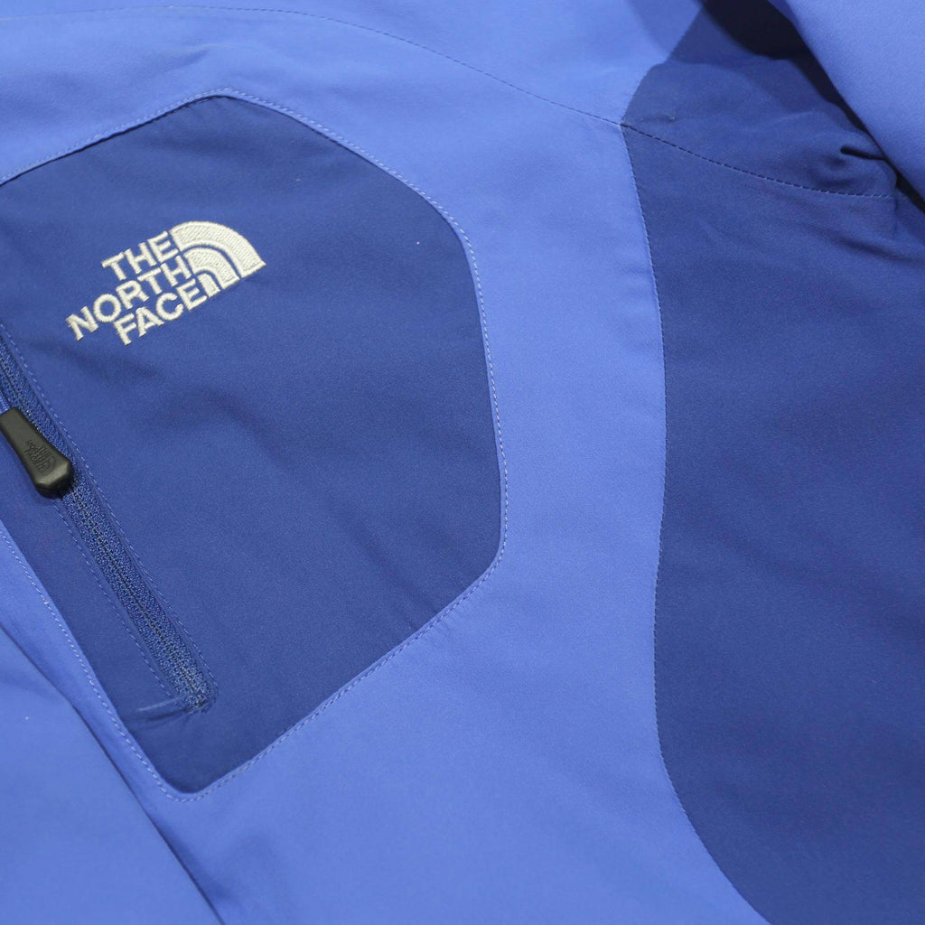 THE NORTH FACE Fleece Lined Womens Blue & Navy Hooded Jacket M Polyester Zip