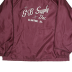 JOE YORK FAMILY Mens Maroon Jacket XL Polyester Button Closure Casual