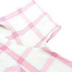 LEVI'S Mens White & Pink Check Shirt L Button Short Sleeve Casual Cotton Blend