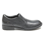 BORN Mens Leather Slip-On Dress Shoes Black UK 6 Classic Comfortable Formal