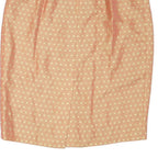 LE SUIT Womens Peach & Cream Polka Dot Straight Knee Length Woven Skirt M
