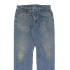 CARHARTT Mens Regular Fit Blue Denim Jeans W32 L32 Classic Straight Cotton Zip