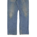 CARHARTT Mens Regular Fit Blue Denim Jeans W32 L32 Classic Straight Cotton Zip