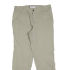 COLUMBIA Womens Regular Beige Zip Closure Trousers W34 L30 Outdoor Casual