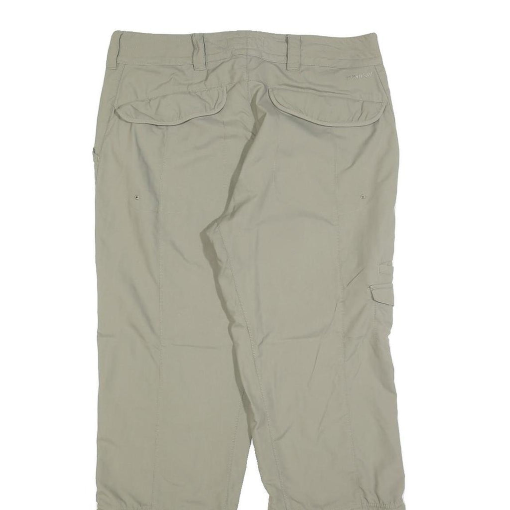 COLUMBIA Womens Regular Beige Zip Closure Trousers W34 L30 Outdoor Casual