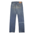 LEVI'S 501 Mens Jeans Blue Regular Straight Denim Medium W30 L34 Classic Button