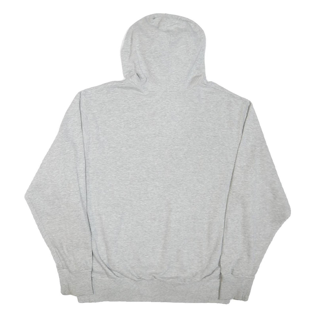 NIKE Mens Grey C Baseball Pullover Hoodie L Cotton Blend Casual Sportswear