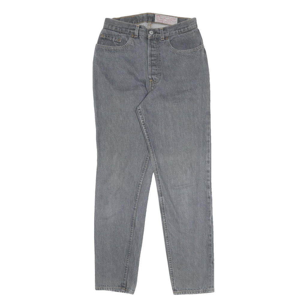 LEVI'S 901 Womens Regular Fit Straight Denim Light W26 L30 Button Cotton Jeans