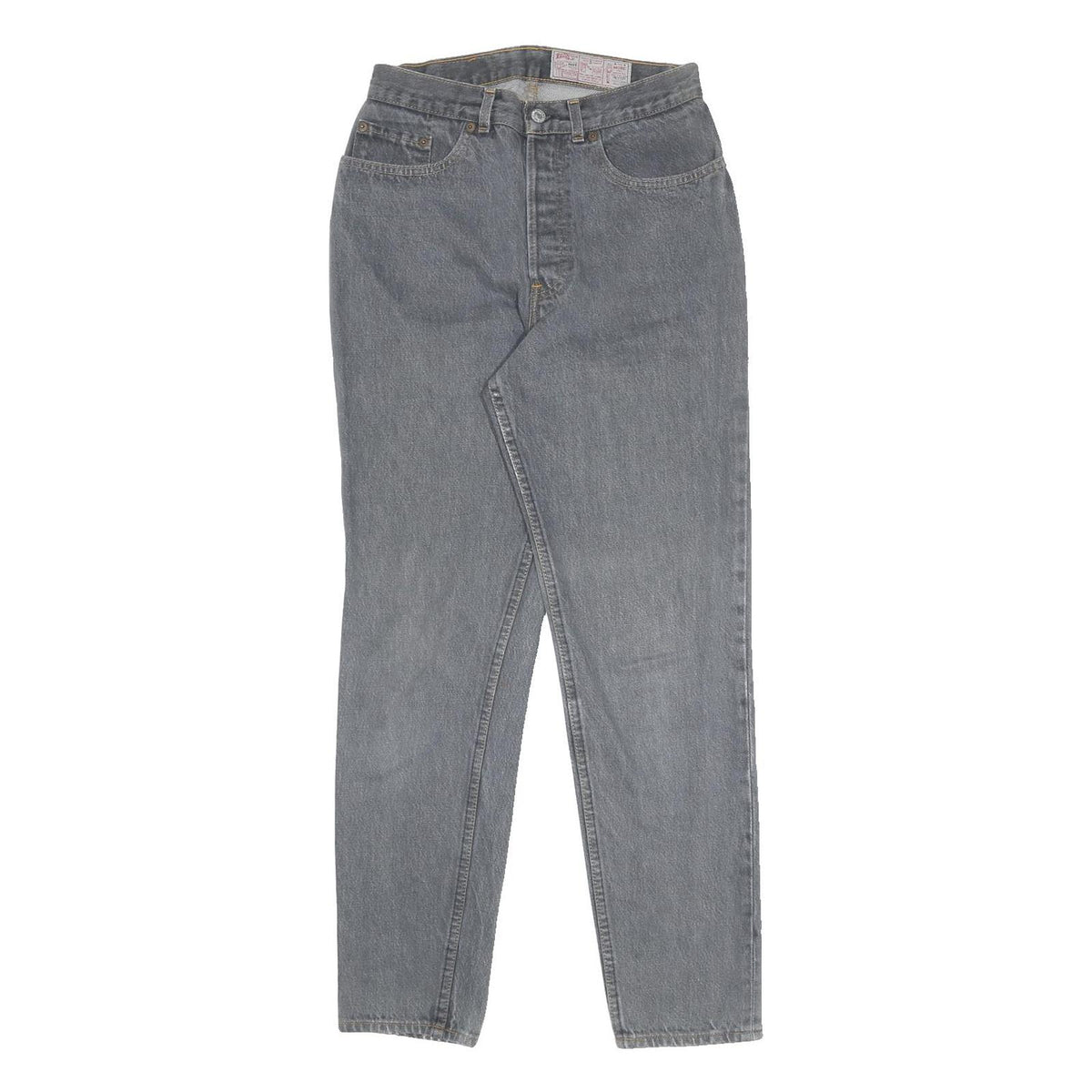 LEVI'S 901 Womens Regular Fit Straight Denim Light W26 L30 Button Cotton Jeans