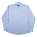 RUSSELL COLLECTION Cat Mens Plain Shirt Blue Long Sleeve M