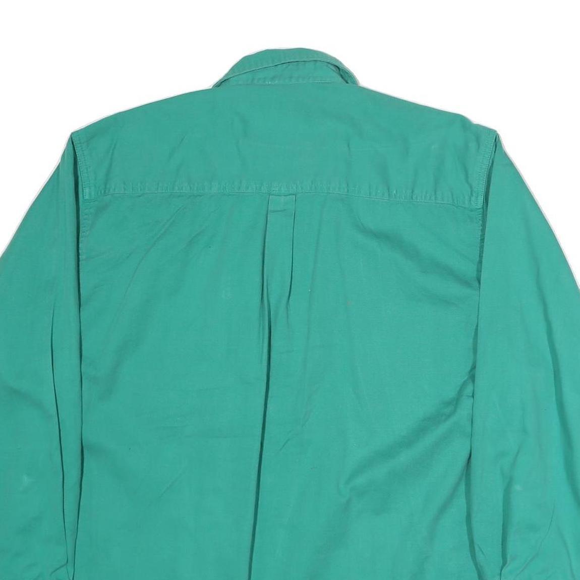 GENUINE Womens Green Shirt XL Cotton Long Sleeve Button Closure Casual Workwear