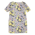 CATH KIDSTON Womens Grey Yellow Floral Day Dress Polyester Blend Short Sleeve UK