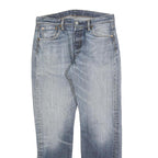 LEVI'S 501 Mens Jeans Blue Regular Straight Denim Medium W33 L29 Classic Button