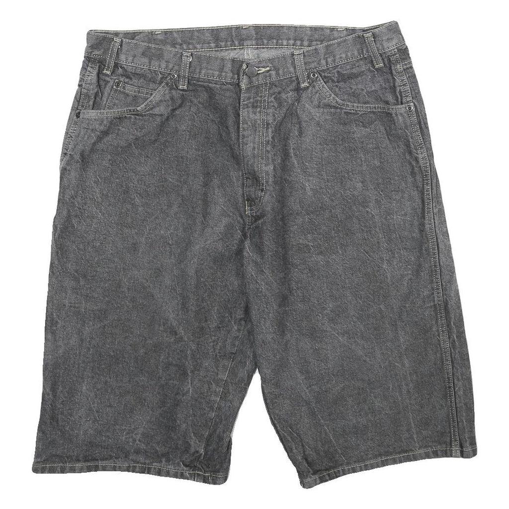 DICKIES Mens Shorts Grey Casual Cotton XL W38 Pockets Relaxed Fit Workwear