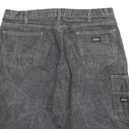 DICKIES Mens Shorts Grey Casual Cotton XL W38 Pockets Relaxed Fit Workwear