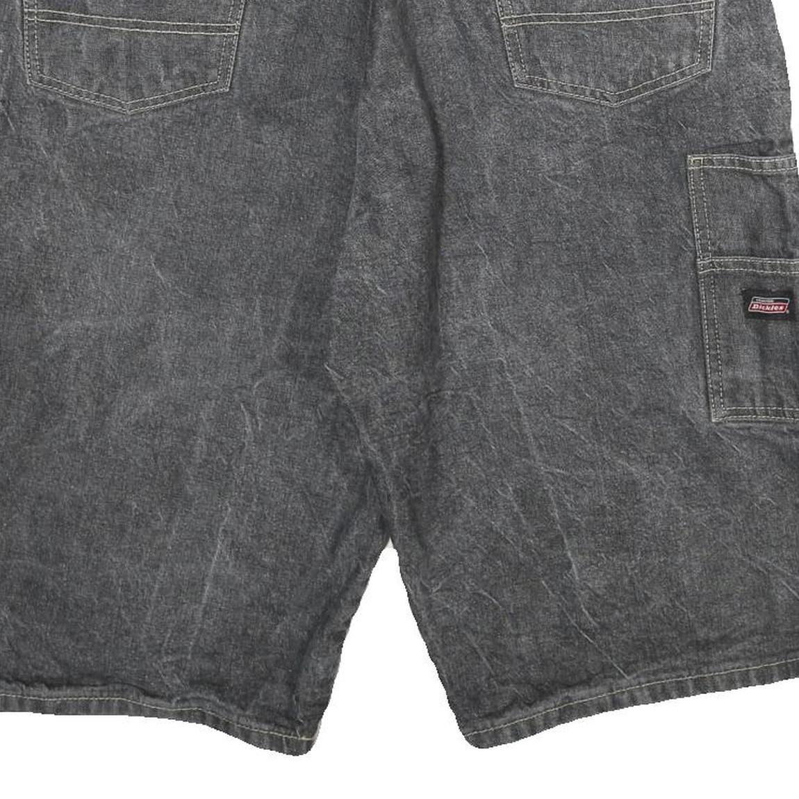 DICKIES Mens Shorts Grey Casual Cotton XL W38 Pockets Relaxed Fit Workwear