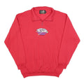 TOP SPIRIT Womens Red 1/4 Zip L Diavolezza Bernina Pontresina Sweatshirt