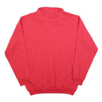 TOP SPIRIT Womens Red 1/4 Zip L Diavolezza Bernina Pontresina Sweatshirt