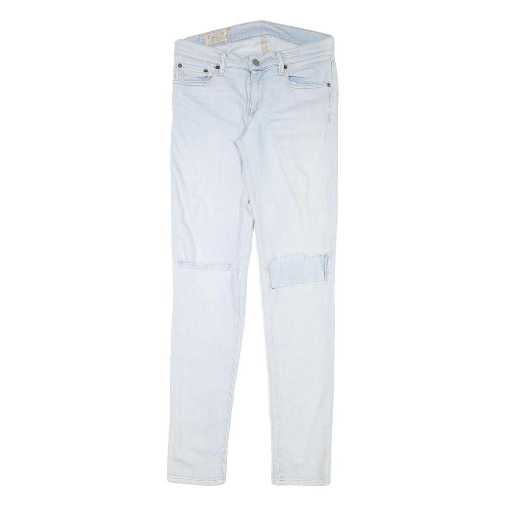 POLO RALPH LAUREN Womens Jeans Blue Slim Skinny Denim Light W28 L32 Casual