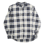 VANS Mens Blue & White Checked Shirt M Cotton Blend Long Sleeve Casual