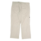 BIAGGINI Mens Relaxed Beige Cargo Trousers W38 L28 Zip Polyester Blend