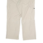 BIAGGINI Mens Relaxed Beige Cargo Trousers W38 L28 Zip Polyester Blend