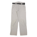 MAMMUT Womens Polyester Blend Beige Regular Fit Trousers W28 L28 Outdoor Hiking