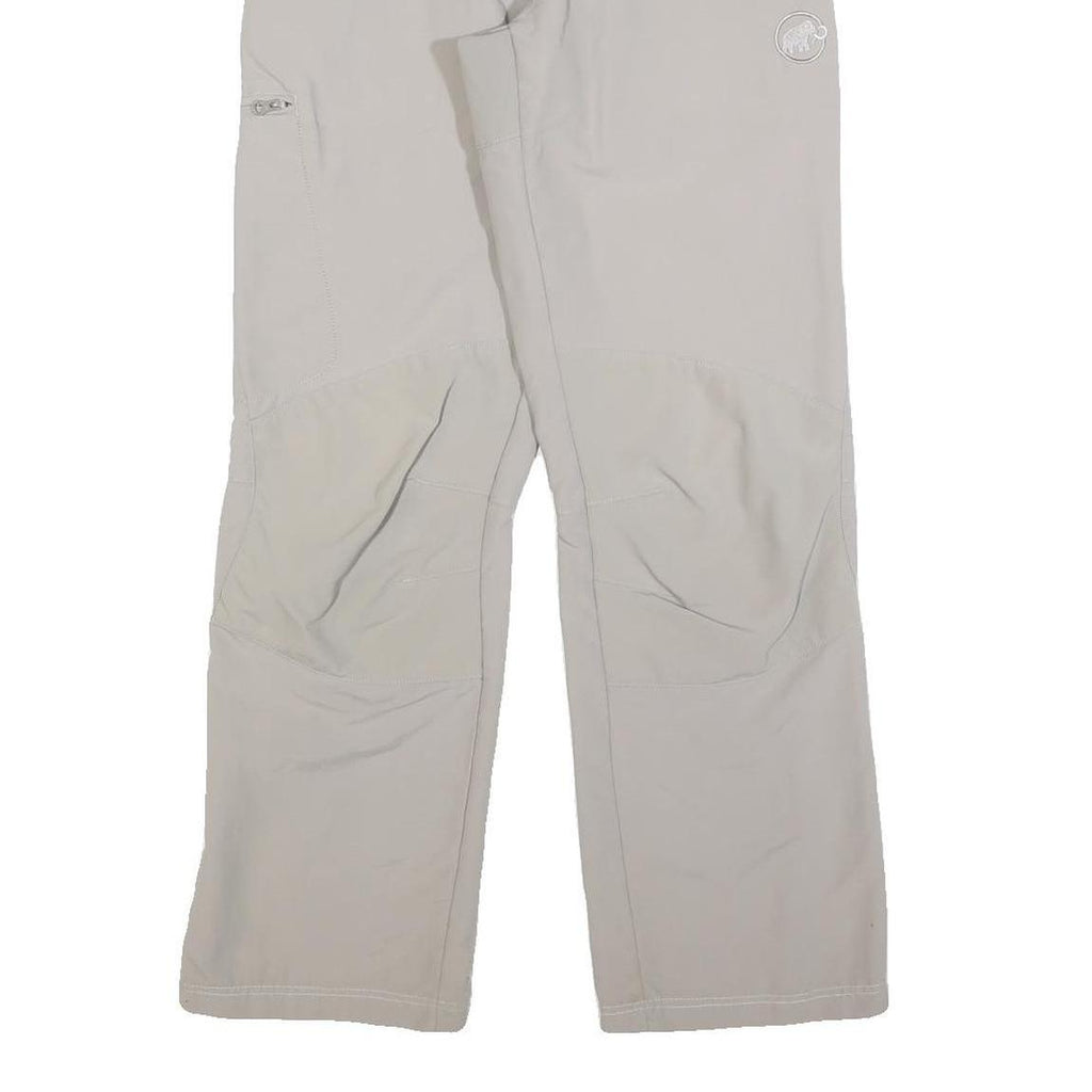 MAMMUT Womens Polyester Blend Beige Regular Fit Trousers W28 L28 Outdoor Hiking
