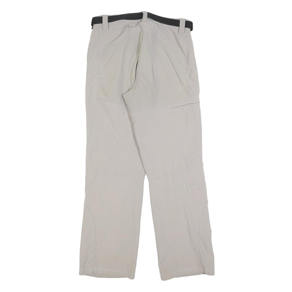 MAMMUT Womens Polyester Blend Beige Regular Fit Trousers W28 L28 Outdoor Hiking