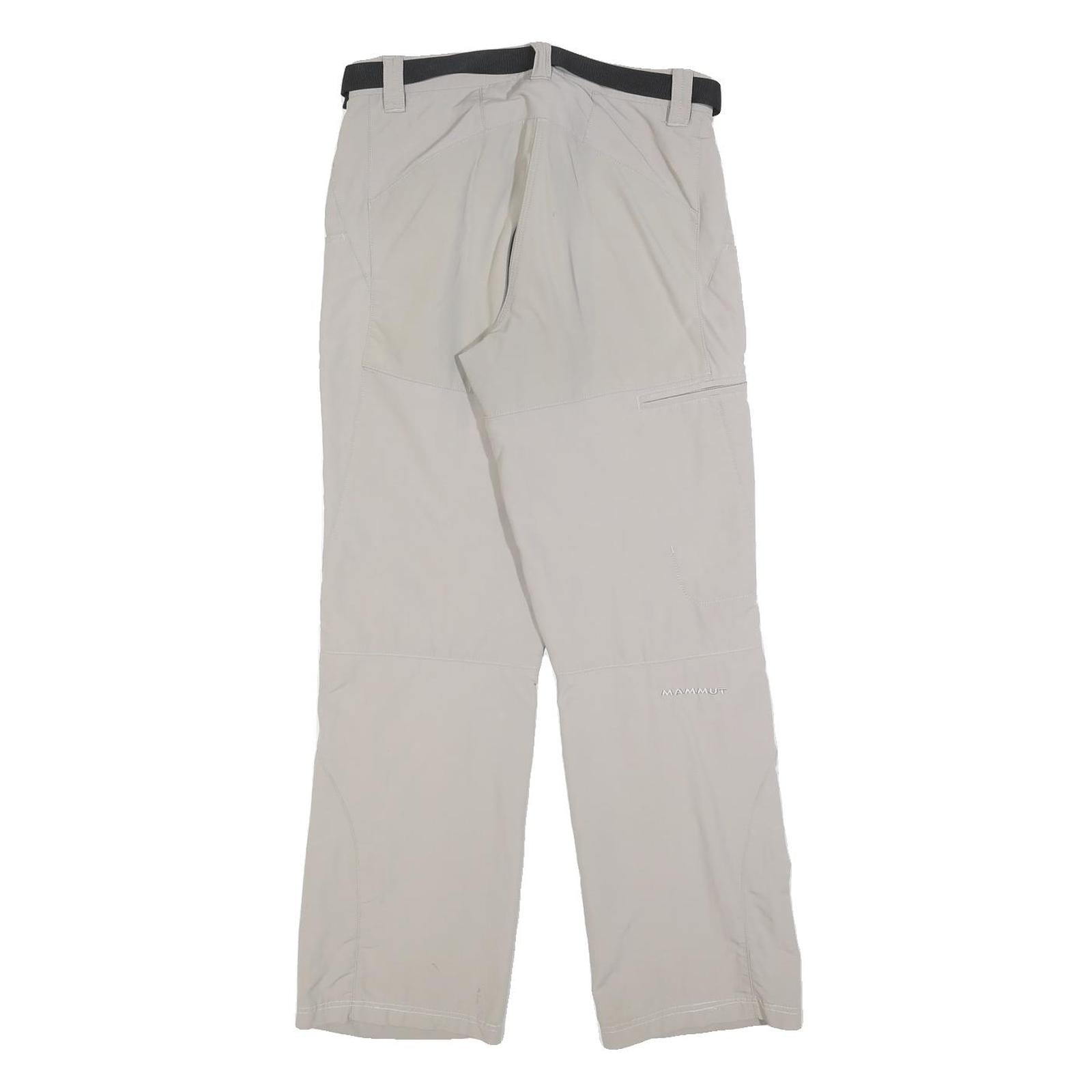 MAMMUT Womens Polyester Blend Beige Regular Fit Trousers W28 L28 Outdoor Hiking
