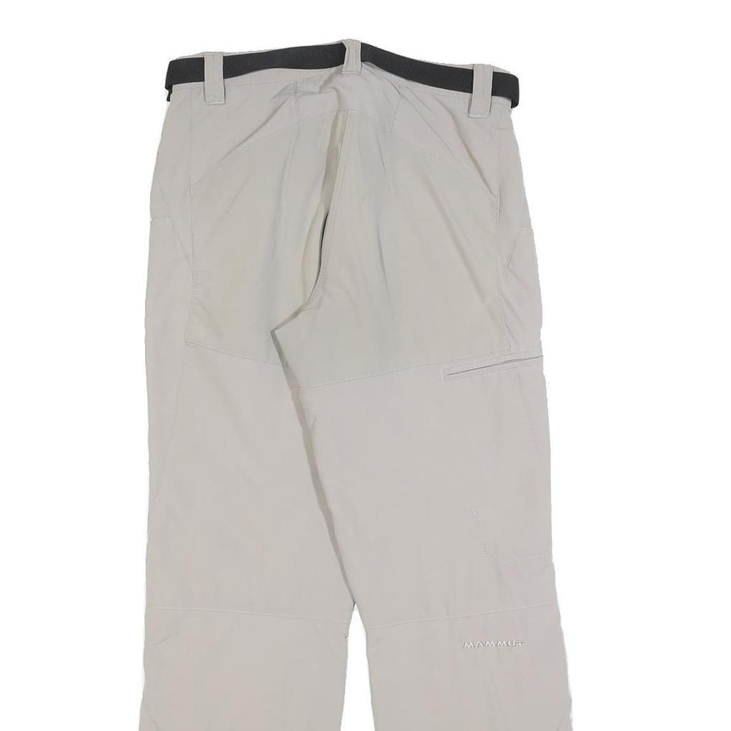 MAMMUT Womens Polyester Blend Beige Regular Fit Trousers W28 L28 Outdoor Hiking