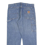 CARHARTT Mens Jeans Blue Relaxed Straight Denim Medium W38 L32 Workwear