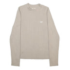 LEVI'S Womens Beige Plain Jumper Crew Neck Basic Knit S Acrylic Blend Stylish