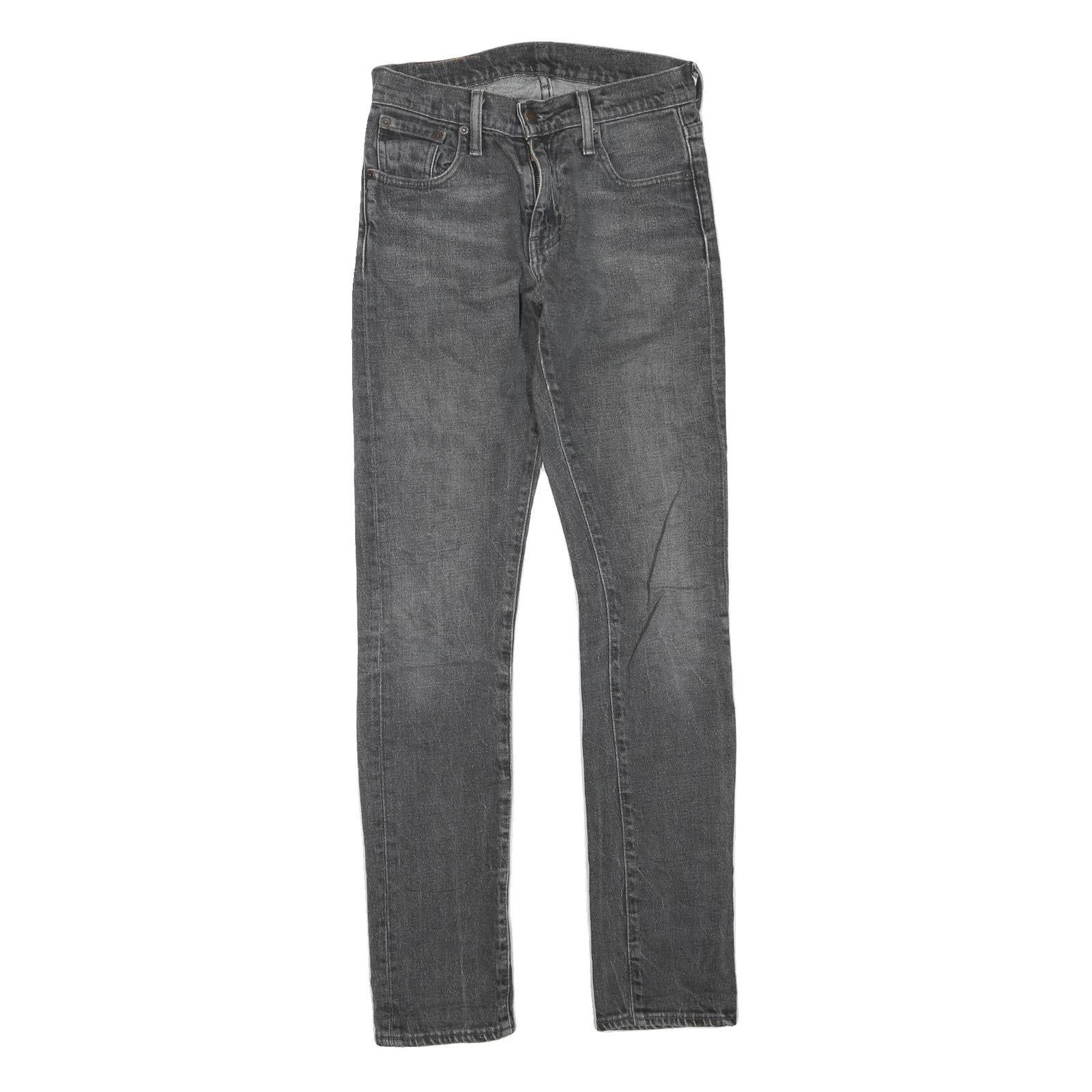 LEVI'S 505 Womens Jeans Black Regular Straight Denim Medium W30 L34 Classic Fit