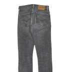 LEVI'S 505 Womens Jeans Black Regular Straight Denim Medium W30 L34 Classic Fit