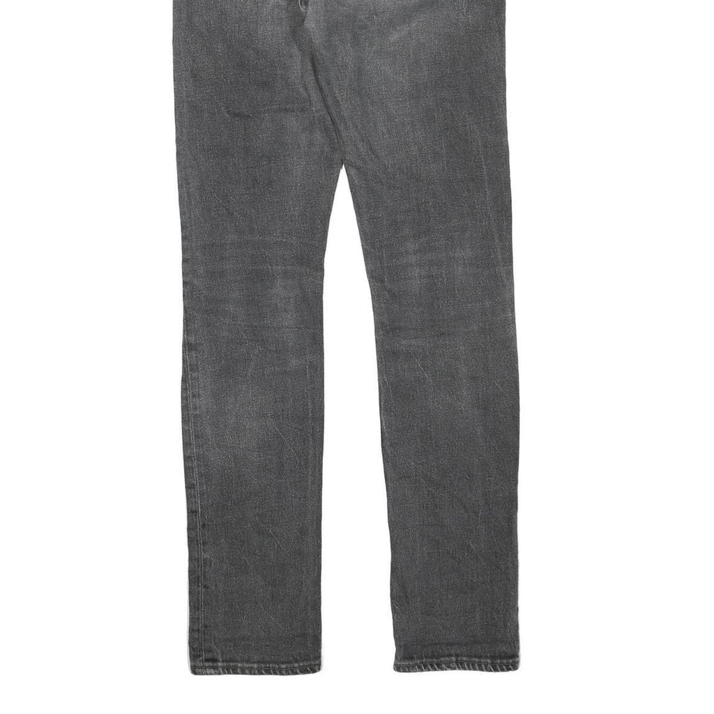 LEVI'S 505 Womens Jeans Black Regular Straight Denim Medium W30 L34 Classic Fit