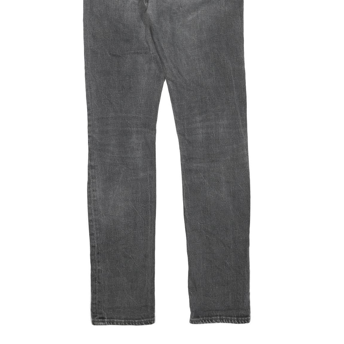 LEVI'S 505 Womens Jeans Black Regular Straight Denim Medium W30 L34 Classic Fit