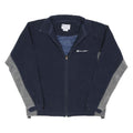 CHAMPION Mens Navy & Grey Zip Jacket M Polyester Blend Athletic Apparel