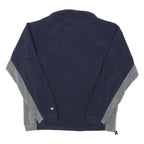 CHAMPION Mens Navy & Grey Zip Jacket M Polyester Blend Athletic Apparel