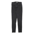 LEVI'S 721 Womens Jeans Black Slim Skinny Denim Dark W28 L30 Stylish Zip
