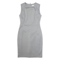 CALVIN KLEIN Womens Bodycon Dress Grey Sleeveless Midi S