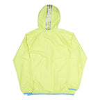 ADIDAS Mens Yellow & Blue Hooded Zip Jacket S Polyester Blend Sports Casual