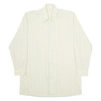BAOR Mens Shirt Yellow Striped Long Sleeve M