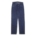 WRANGLER Mens Regular Fit Straight Leg Denim Dark Blue W28 L32 Zip Cotton Blend