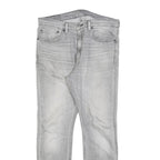LEVI'S 510 Mens Slim Jeans Grey Denim Rinse W34 L30 Slim Fit Zip Closure