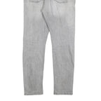 LEVI'S 510 Mens Slim Jeans Grey Denim Rinse W34 L30 Slim Fit Zip Closure